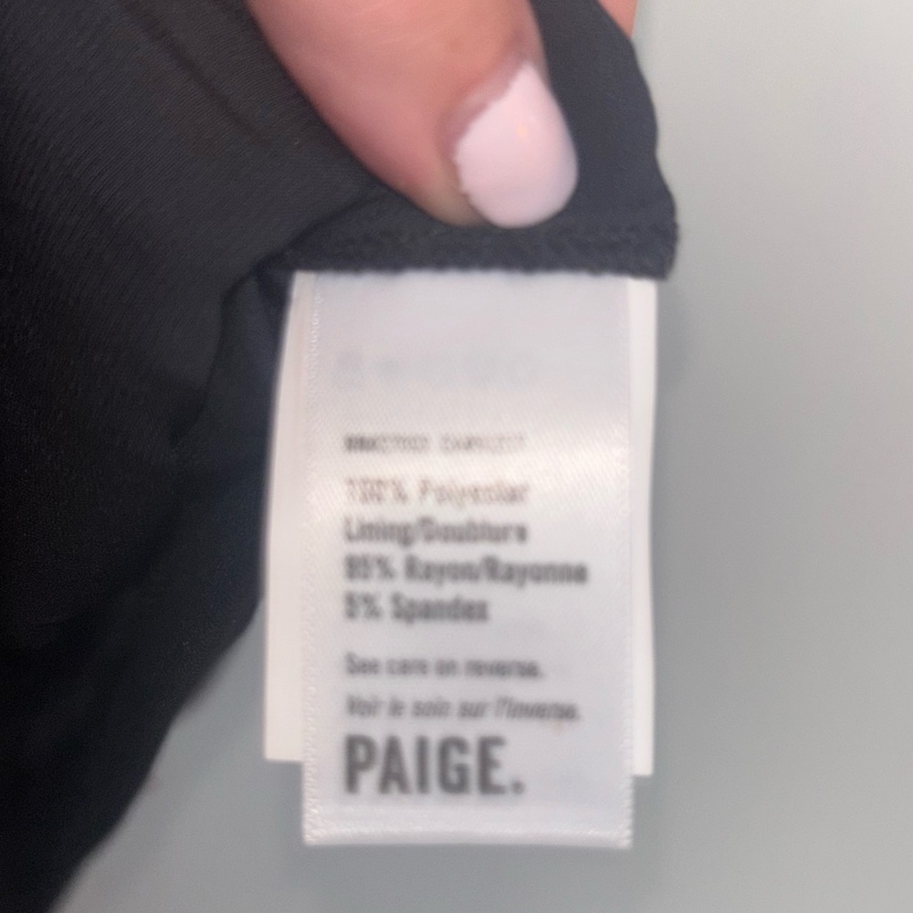 PAIGE NWT Dijon Black Bodysuit - Picture 5 of 6